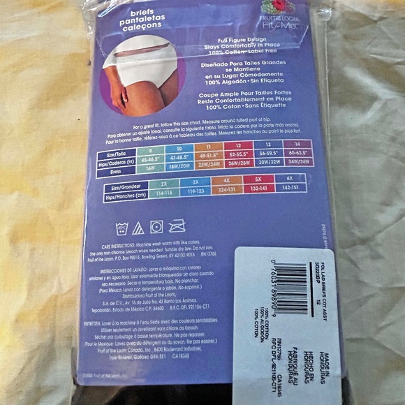 5 BRIEFS, 100% COTTON, BODY TONES, SIZE 12 (5X), FRUIT OF THE LOOM, IN ORIGINAL - Picture 2 of 5